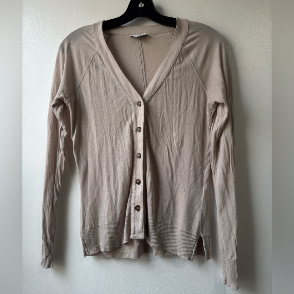 Reiss Paloma Cardigan In Blush Taupe Sz XS